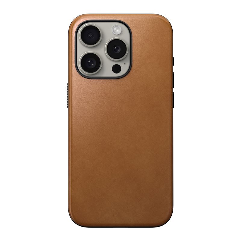 Nomad Modern Leather Pokrowiec brzowe Apple iPhone 15 Pro