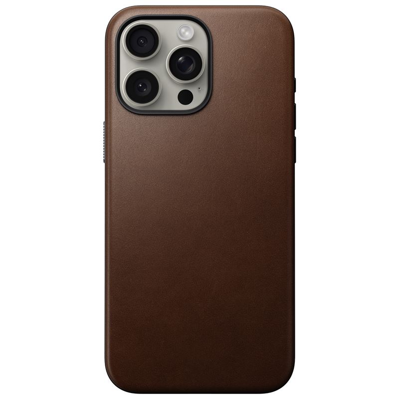 Nomad Modern Leather Pokrowiec brzowe Apple iPhone 15 Pro Max