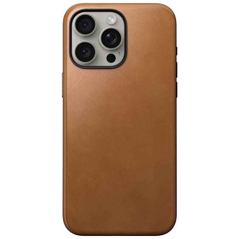 Nomad Modern Leather Pokrowiec brzowe Apple iPhone 15 Pro Max