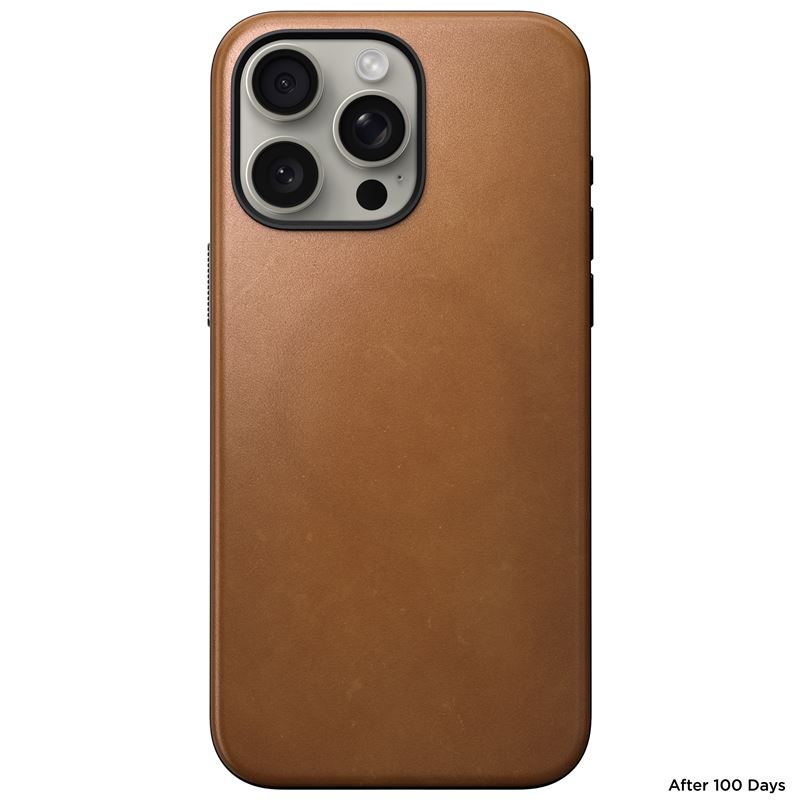 Nomad Modern Leather Pokrowiec brzowe Apple iPhone 15 Pro Max / 4