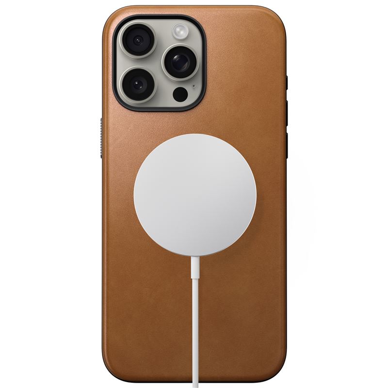 Nomad Modern Leather Pokrowiec brzowe Apple iPhone 15 Pro Max / 5