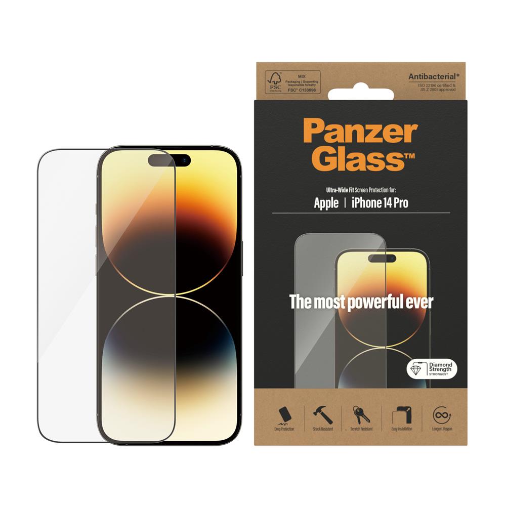 PanzerGlass szko hartowane Ultra-Wide Fit Apple iPhone 14 Pro / 2