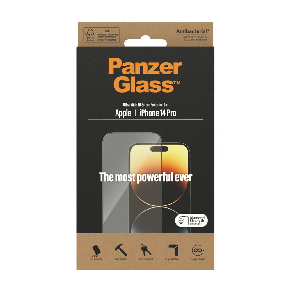 PanzerGlass szko hartowane Ultra-Wide Fit Apple iPhone 14 Pro / 3