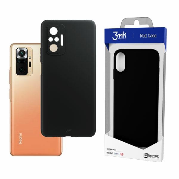 Pokrowiec 3MK Matt Case czarny Xiaomi Redmi Note 10 Pro