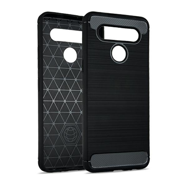 Pokrowiec Carbon Case czarny Apple iPhone 12