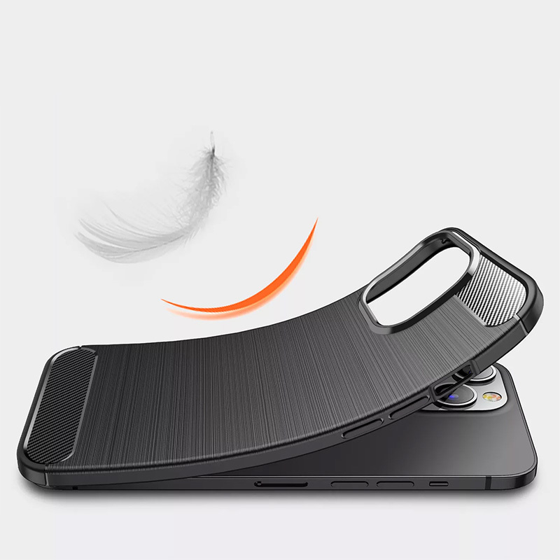 Pokrowiec Carbon Case czarny Apple iPhone 15 Pro / 3