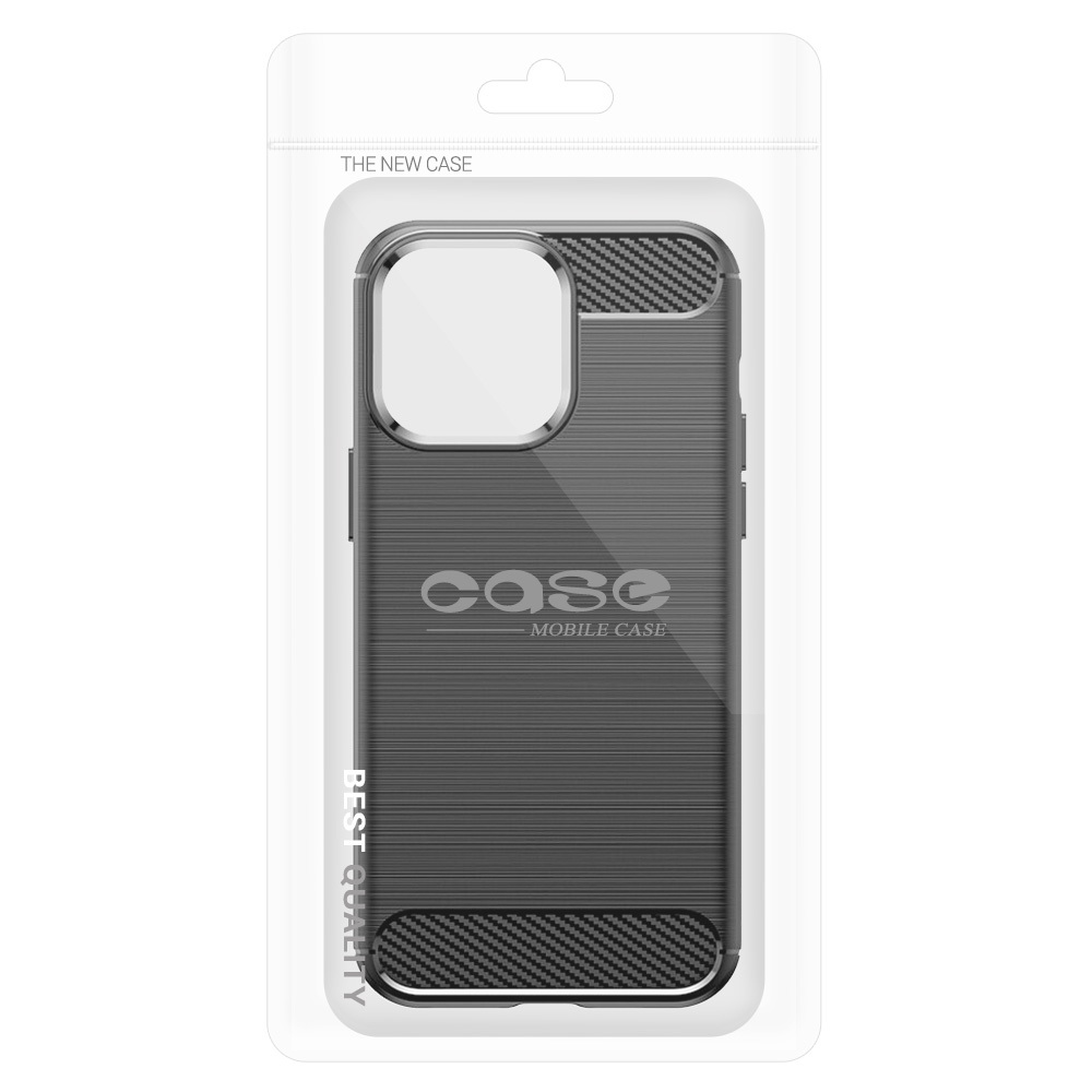 Pokrowiec Carbon Case czarny Apple iPhone 15 Pro / 9