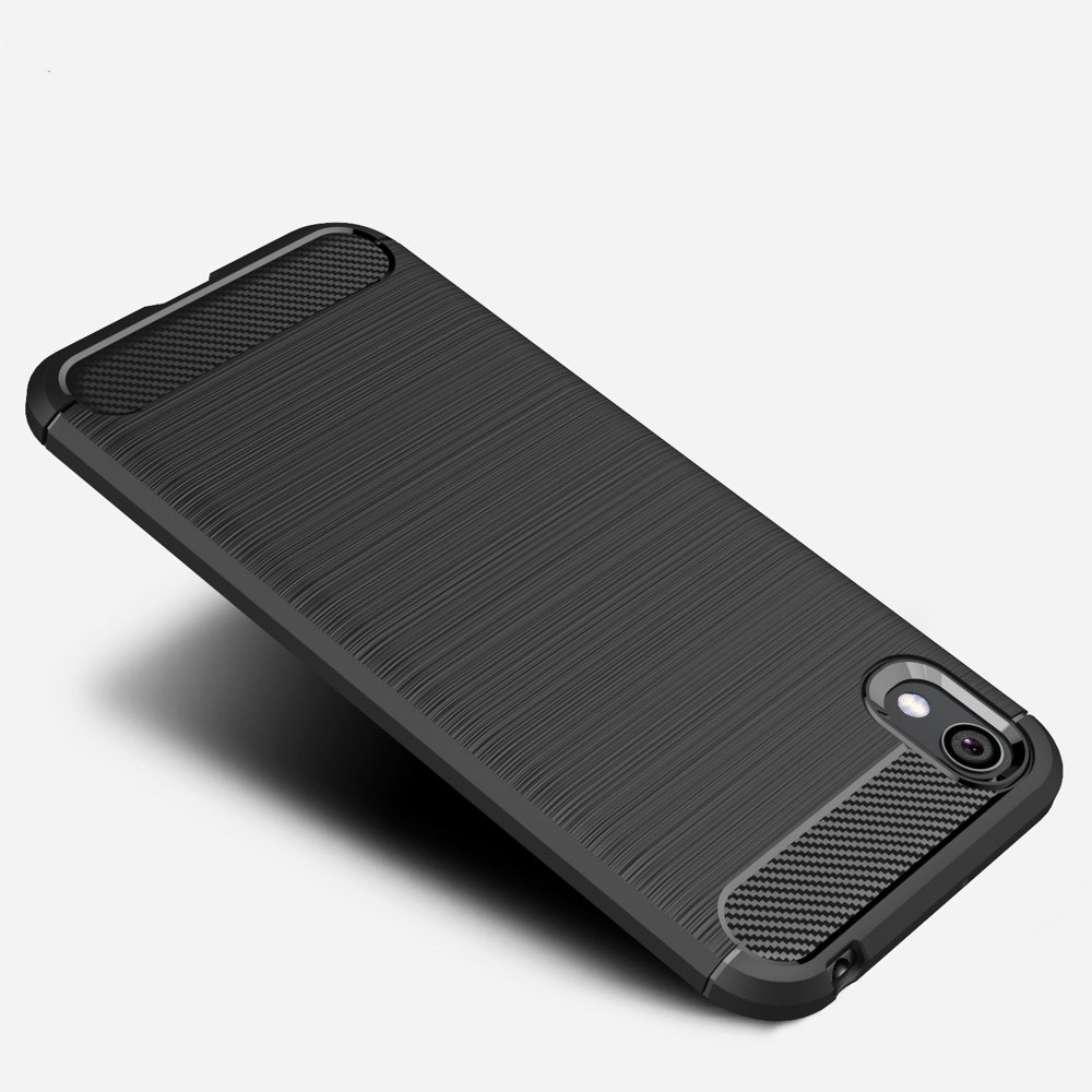 Pokrowiec Carbon Case czarny Huawei Y5 (2019) / 2