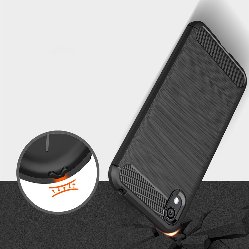 Pokrowiec Carbon Case czarny Huawei Y5 (2019) / 5