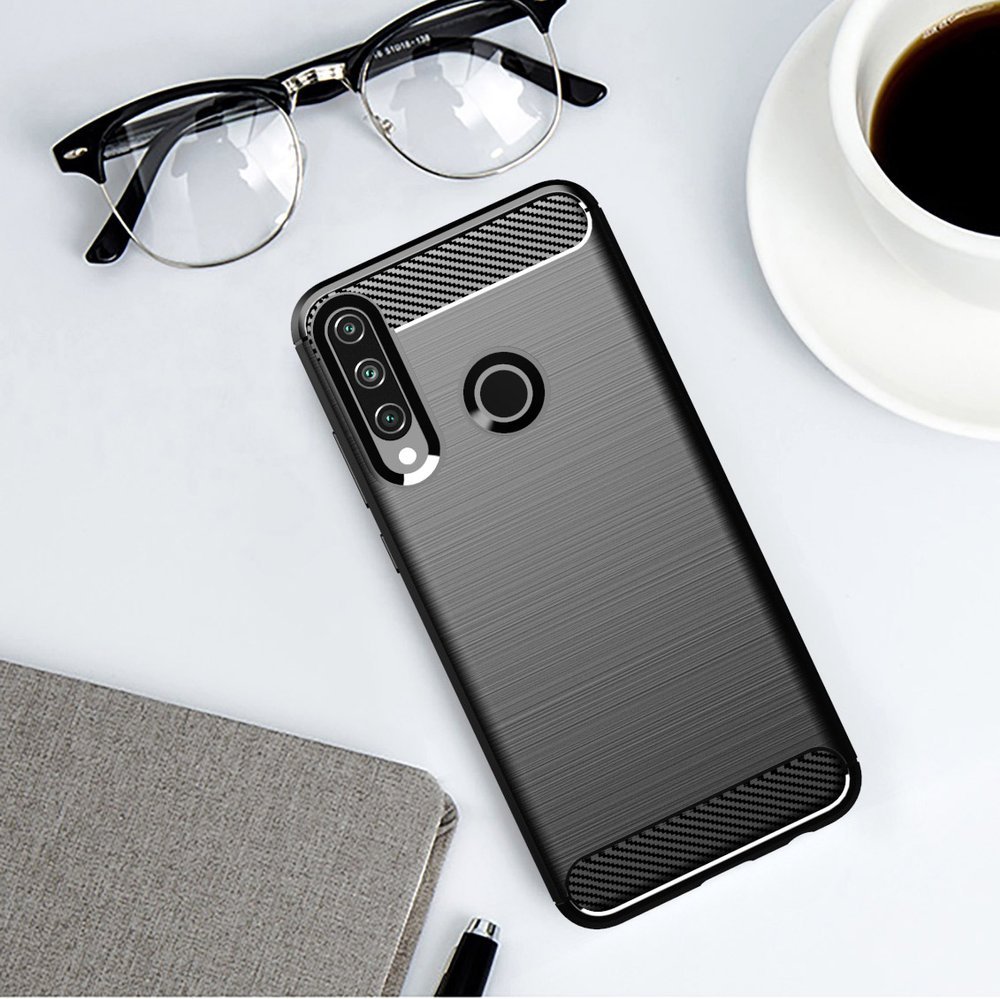 Pokrowiec Carbon Case czarny Huawei Y6P / 11