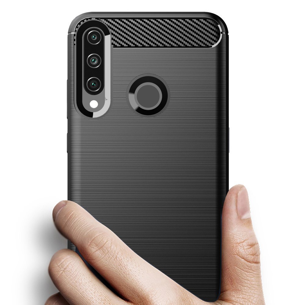 Pokrowiec Carbon Case czarny Huawei Y6P / 4