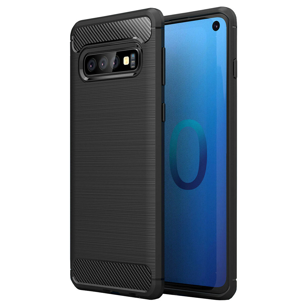 Pokrowiec Carbon Case czarny Huawei Y6P