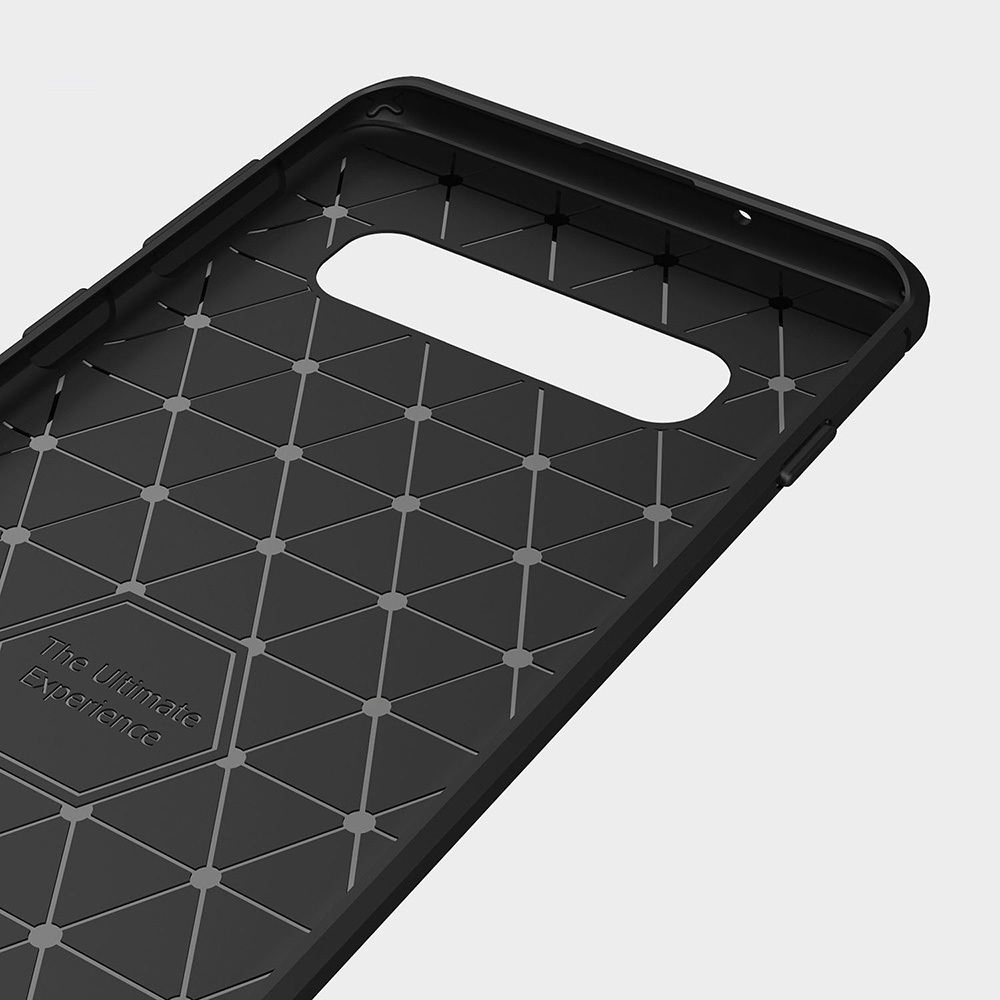 Pokrowiec Carbon Case czarny Huawei Y6P / 7