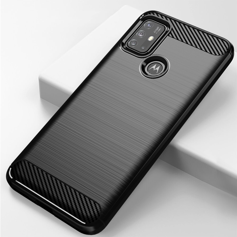 Pokrowiec Carbon Case czarny Motorola moto G10 / 7