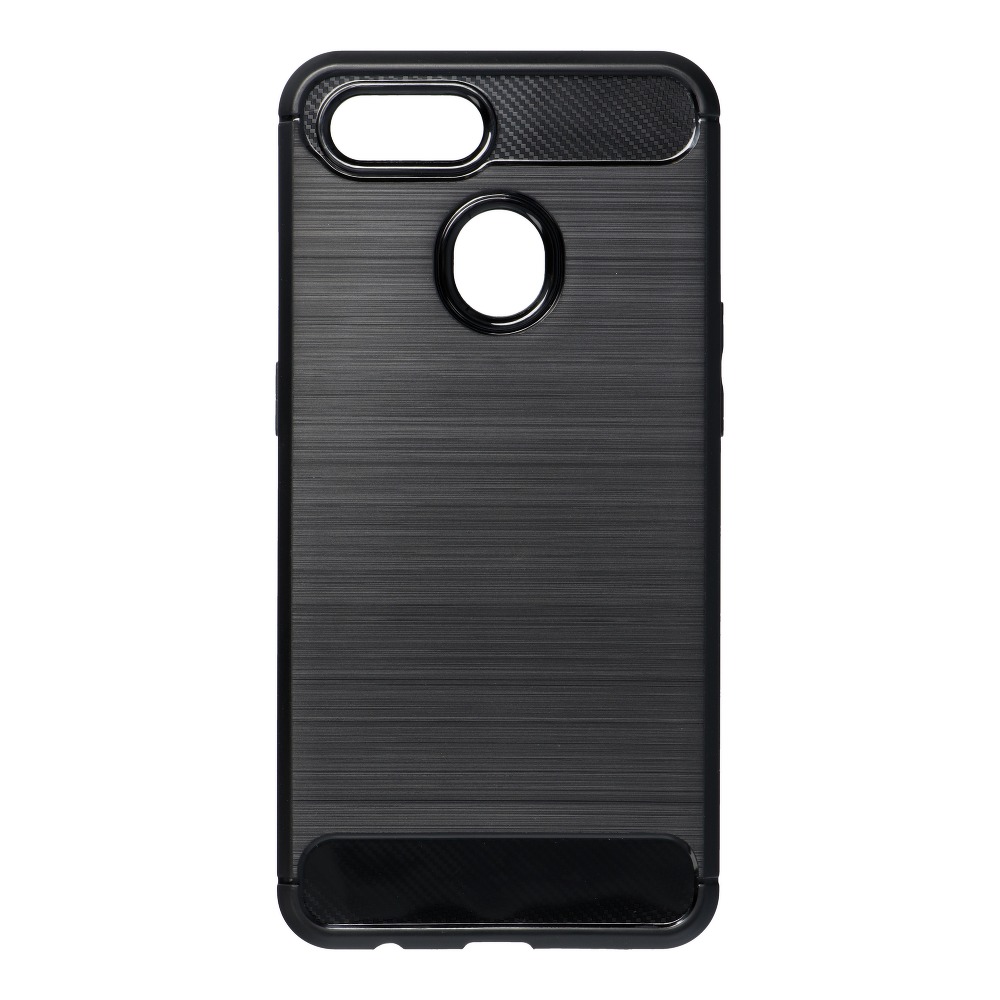 Pokrowiec Carbon Case czarny Oppo A15