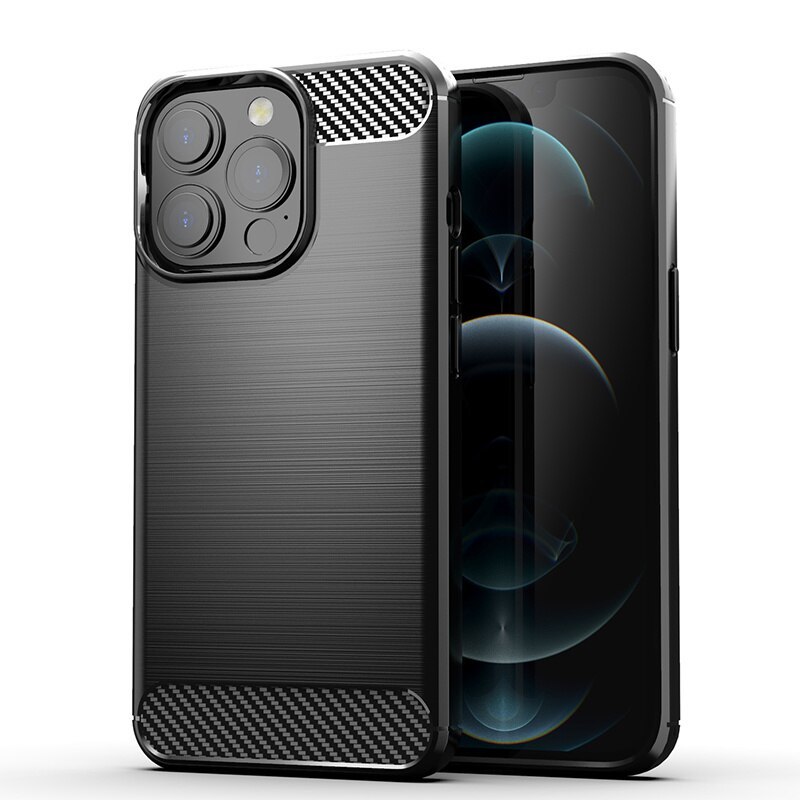 Pokrowiec Carbon Case czarny Realme 8 5G