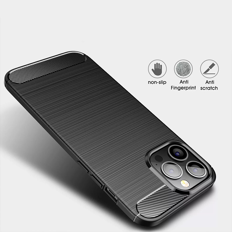 Pokrowiec Carbon Case czarny Realme 8 / 5