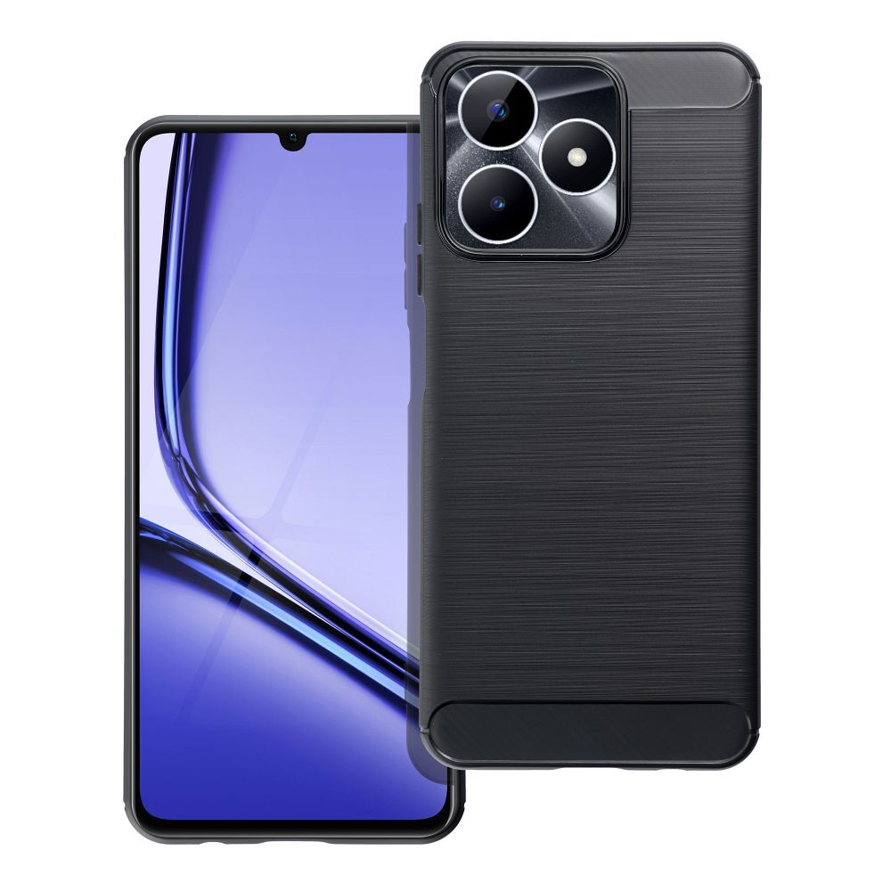 Pokrowiec Carbon Case czarny Realme Note 50 / 8