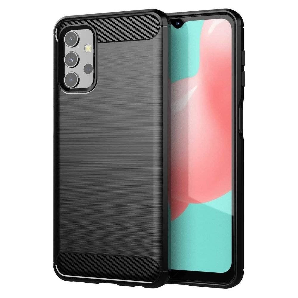 Pokrowiec Carbon Case czarny Samsung A32 Lte