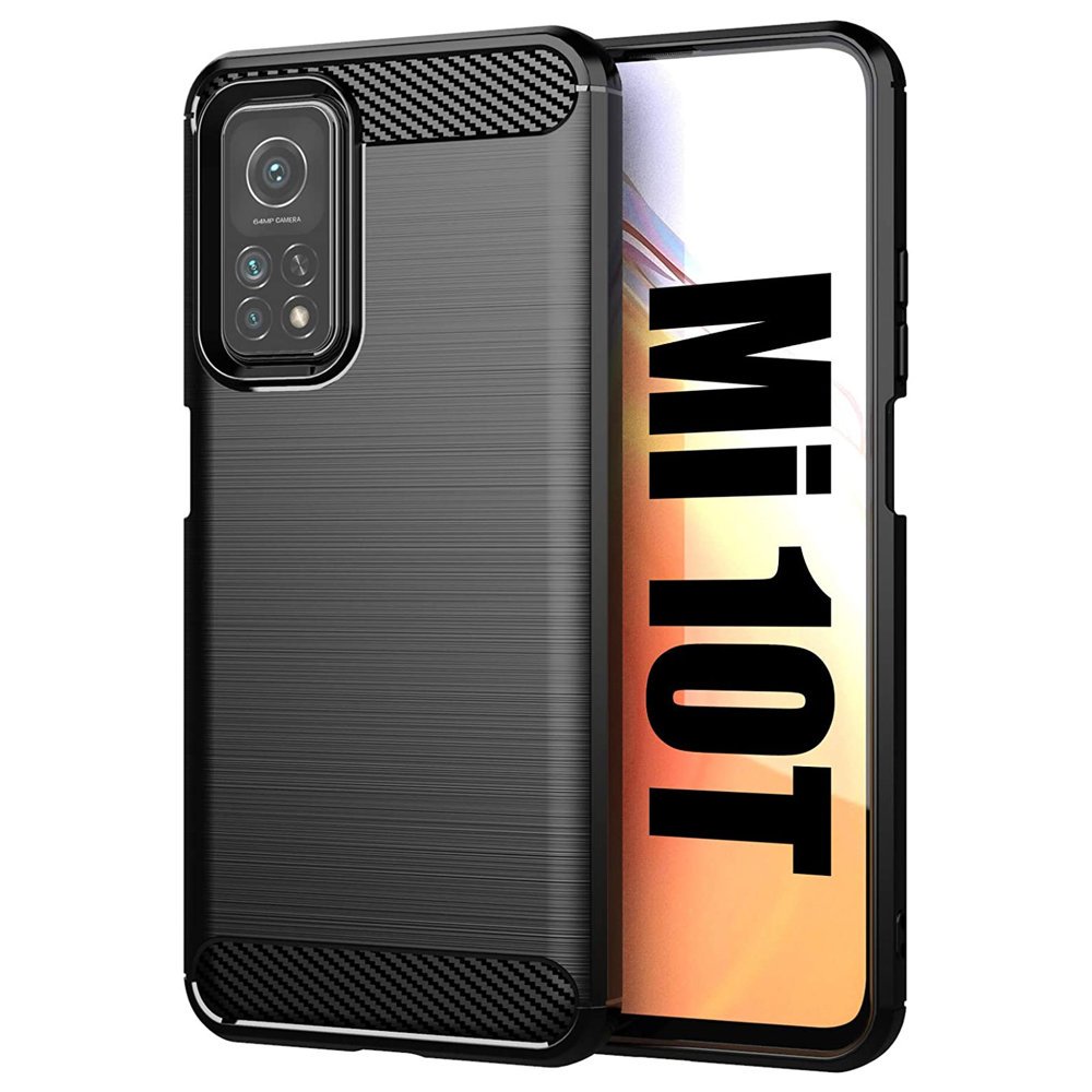 Pokrowiec Carbon Case czarny Xiaomi Mi 10T Pro