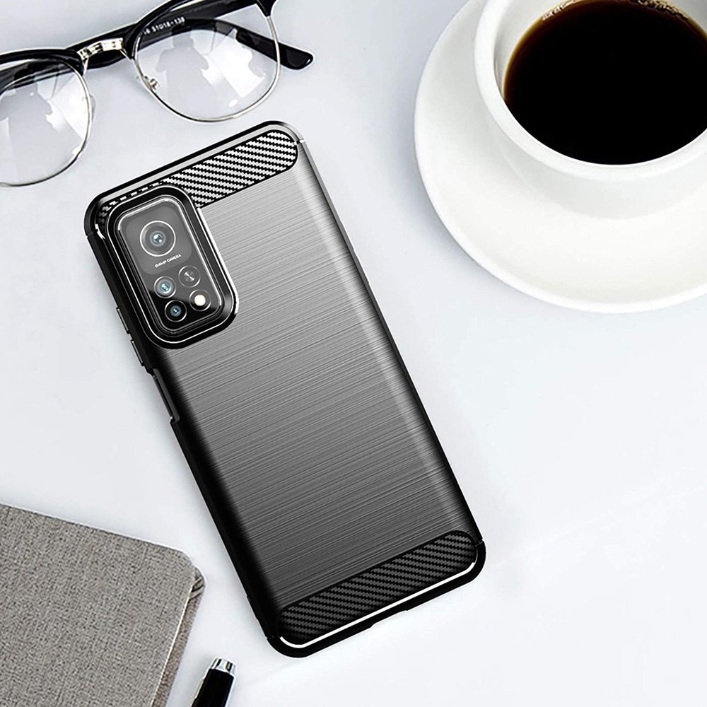 Pokrowiec Carbon Case czarny Xiaomi Mi 10T Pro / 6