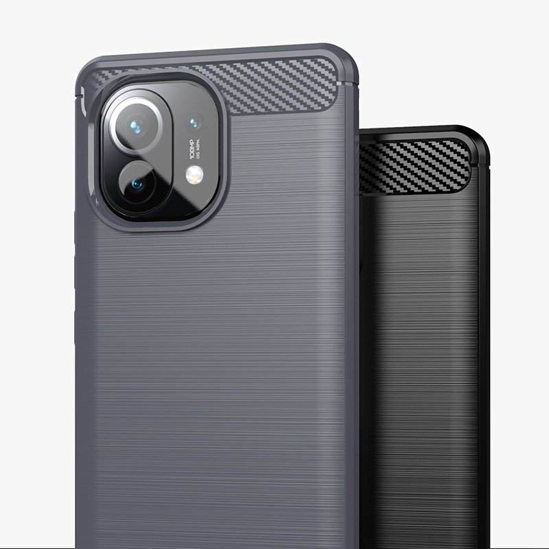 Pokrowiec Carbon Case czarny Xiaomi Mi 11 / 6