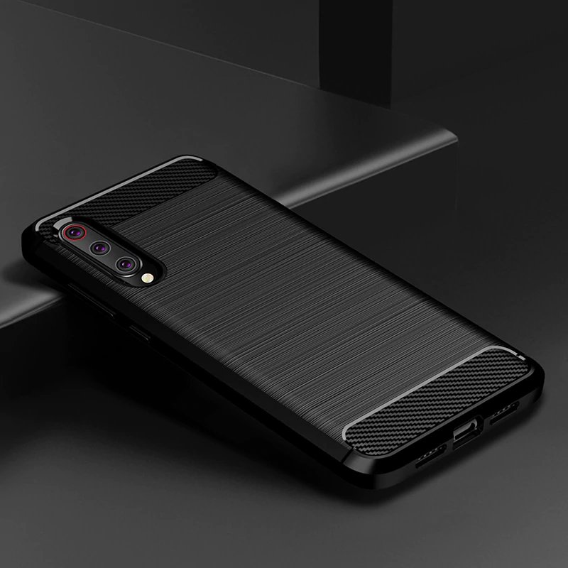 Pokrowiec Carbon Case czarny Xiaomi Mi CC9 / 5