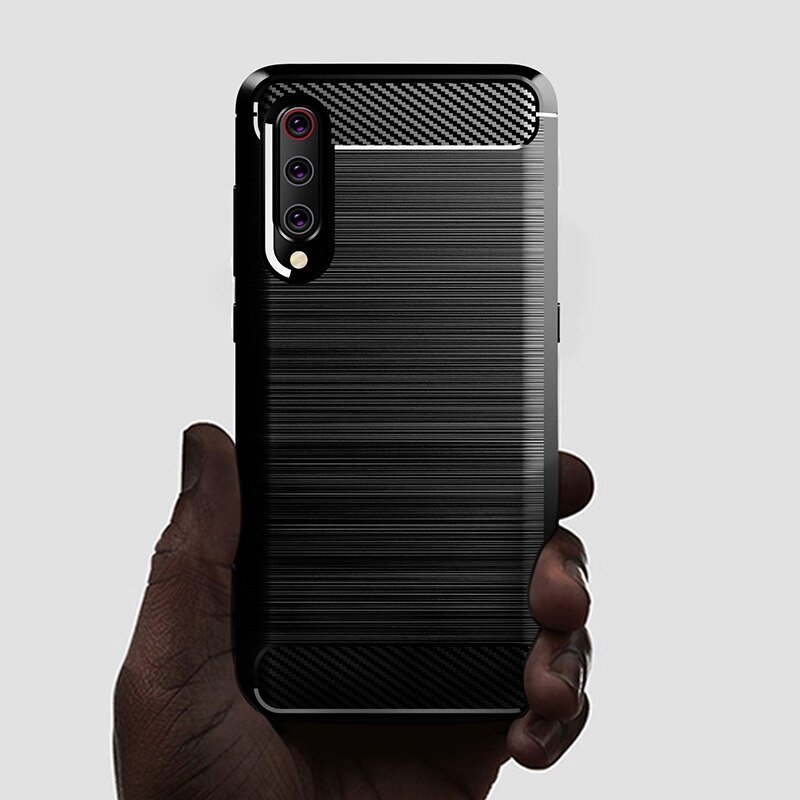 Pokrowiec Carbon Case czarny Xiaomi Mi CC9 / 6