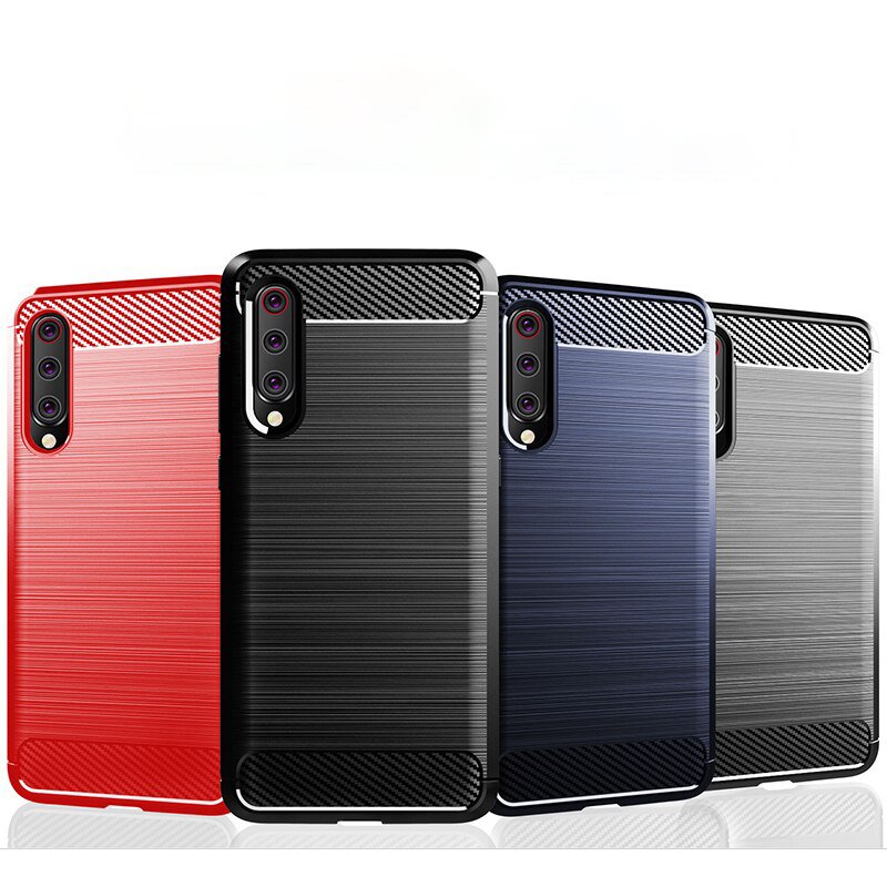 Pokrowiec Carbon Case czarny Xiaomi Mi CC9 / 8