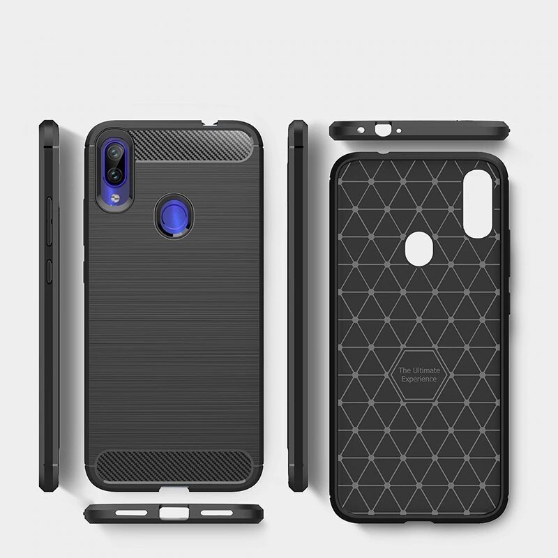 Pokrowiec Carbon Case czarny Xiaomi Redmi 7 / 7