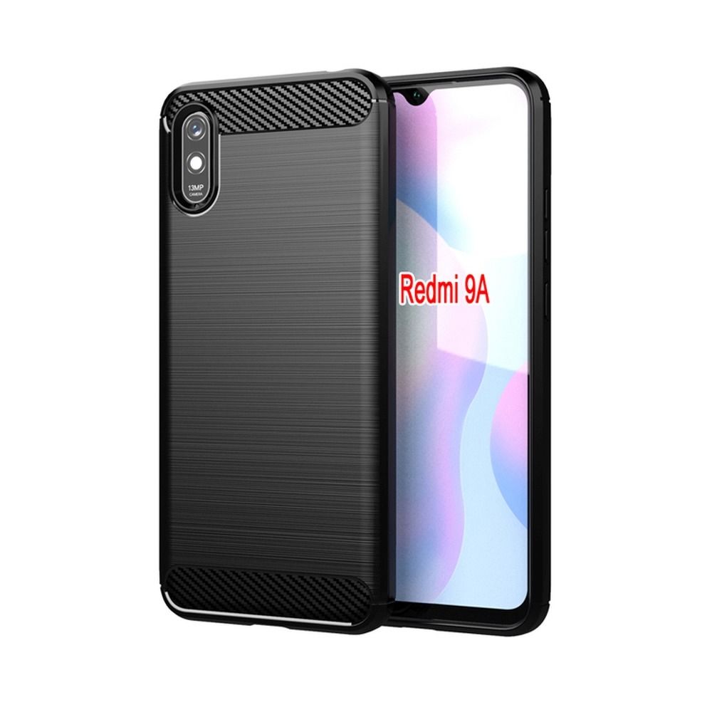 Pokrowiec Carbon Case czarny Xiaomi Redmi 9AT