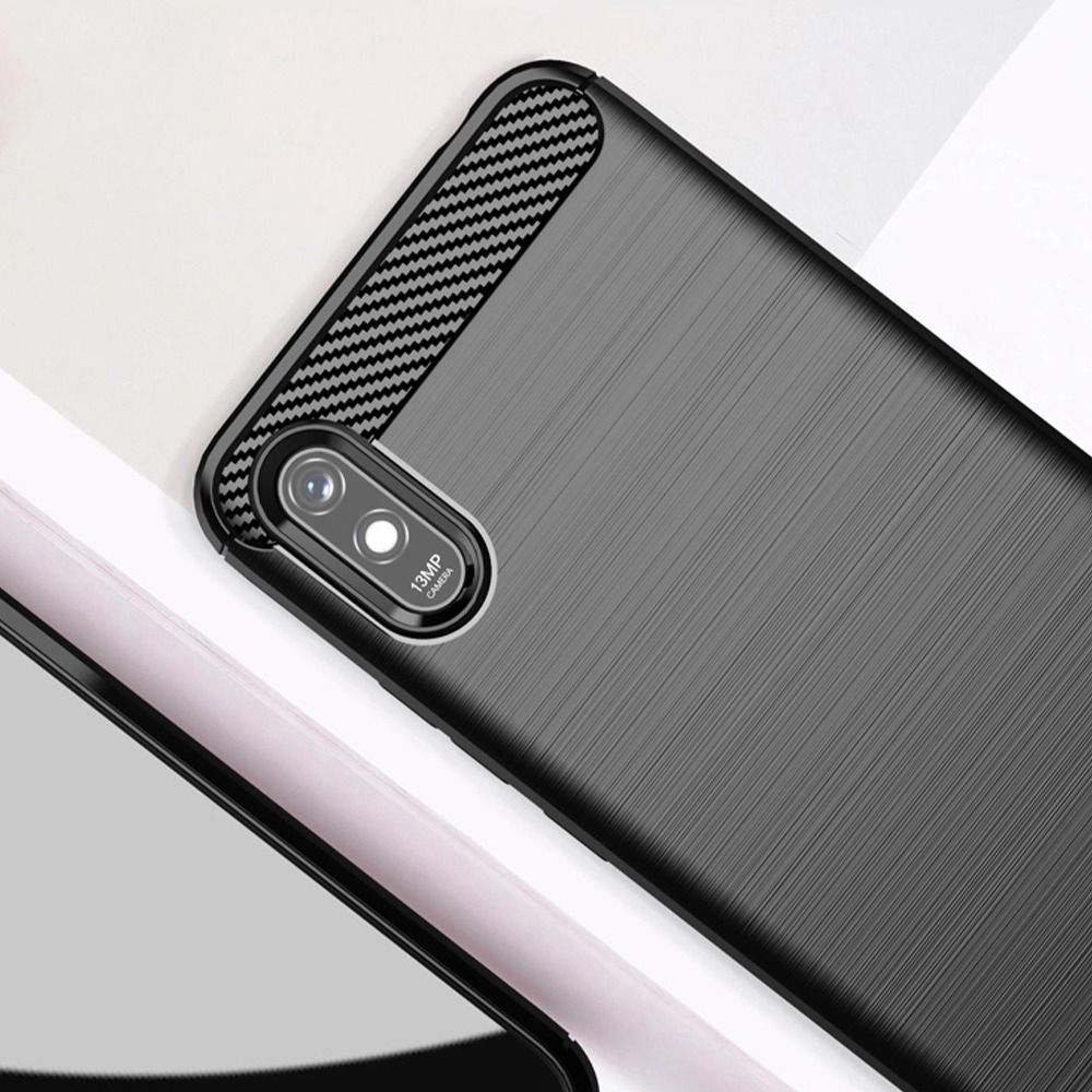 Pokrowiec Carbon Case czarny Xiaomi Redmi 9AT / 4