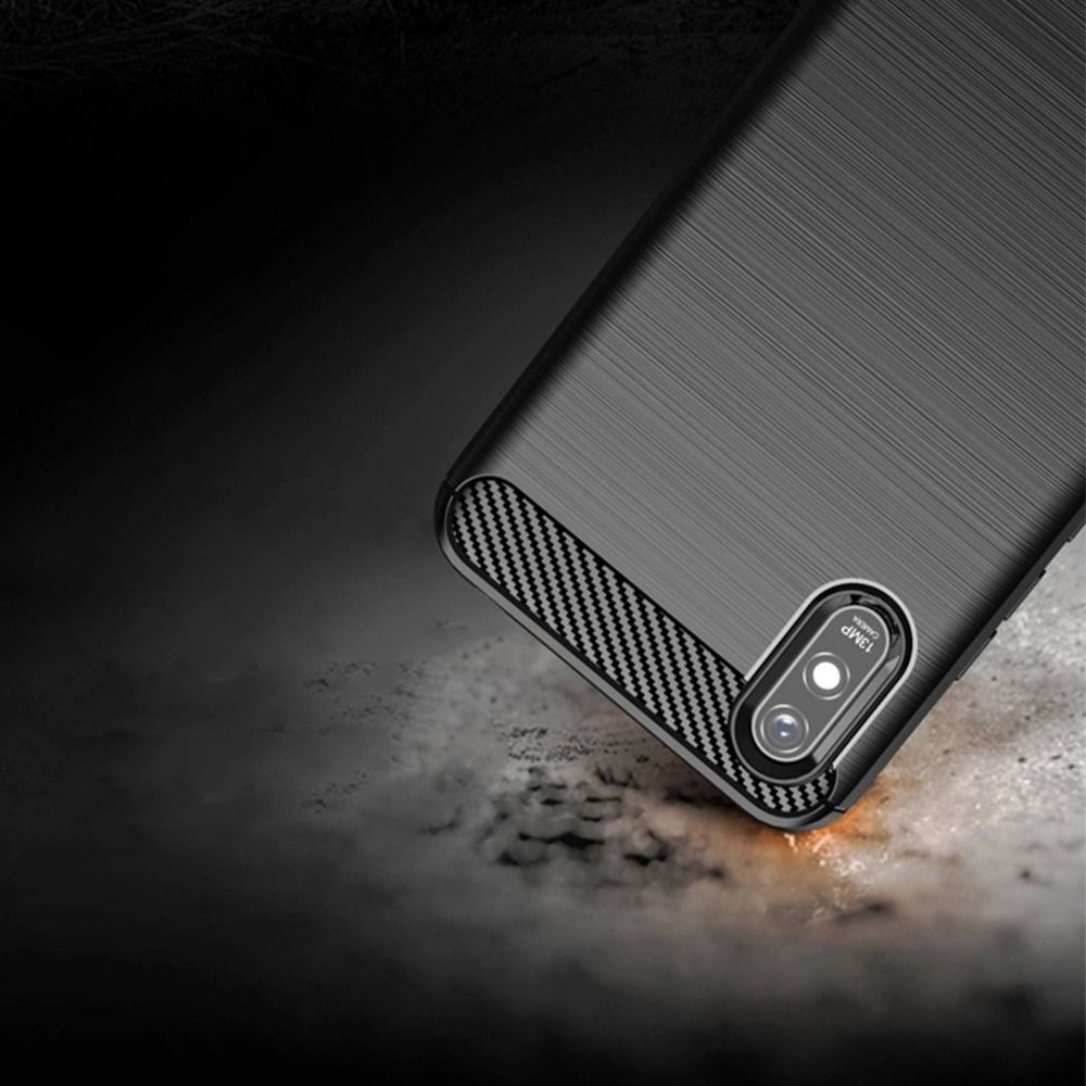 Pokrowiec Carbon Case czarny Xiaomi Redmi 9AT / 6