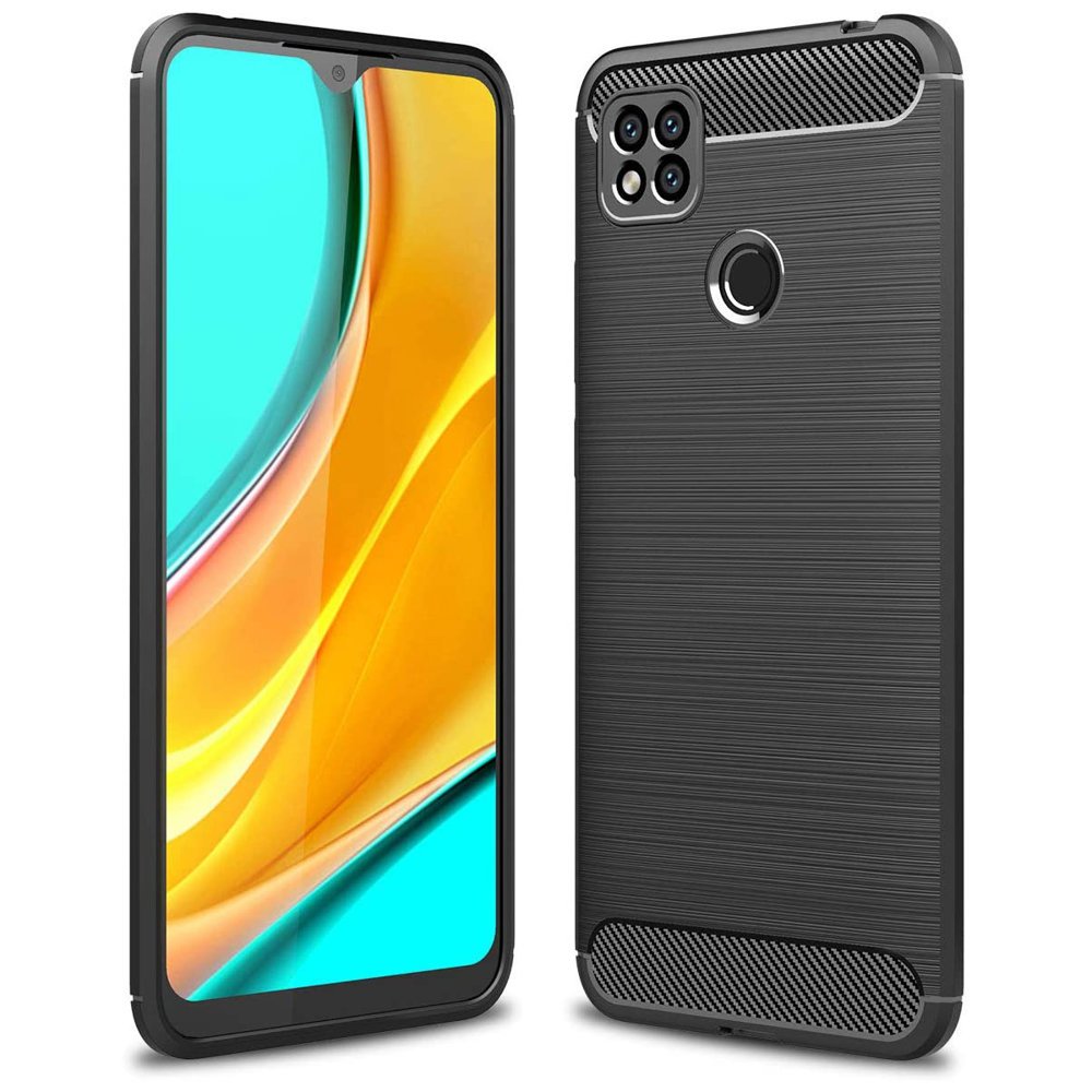 Pokrowiec Carbon Case czarny Xiaomi Redmi 9C