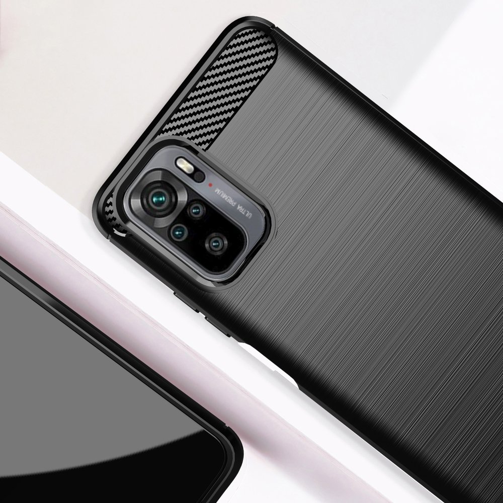 Pokrowiec Carbon Case czarny Xiaomi Redmi Note 10S / 4