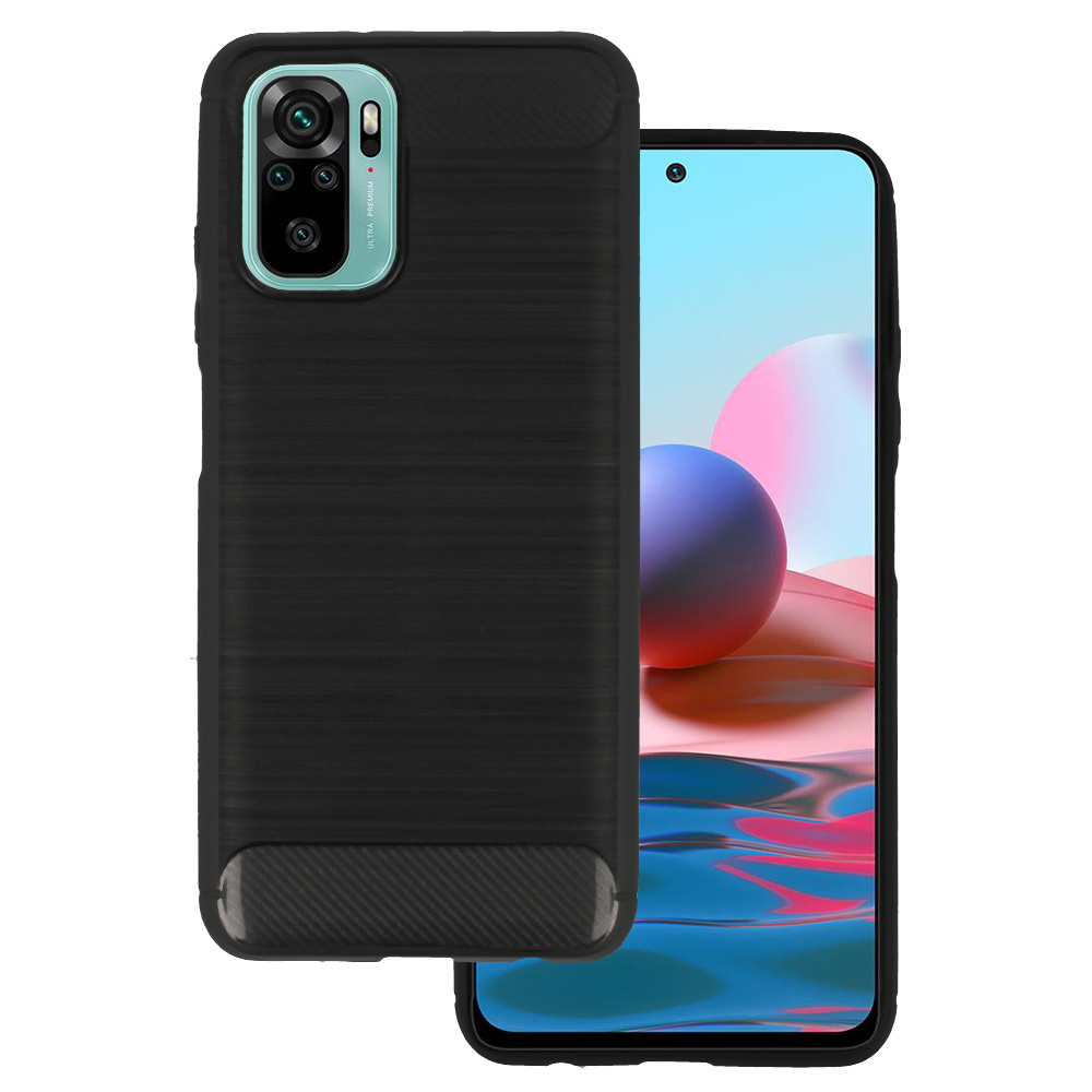 Pokrowiec Carbon Case czarny Xiaomi Redmi Note 10S