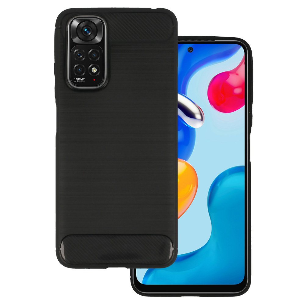 Pokrowiec Carbon Case czarny Xiaomi Redmi Note 11