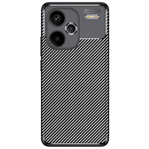 Pokrowiec Carbon Case czarny Xiaomi Redmi Note 13 Pro Plus