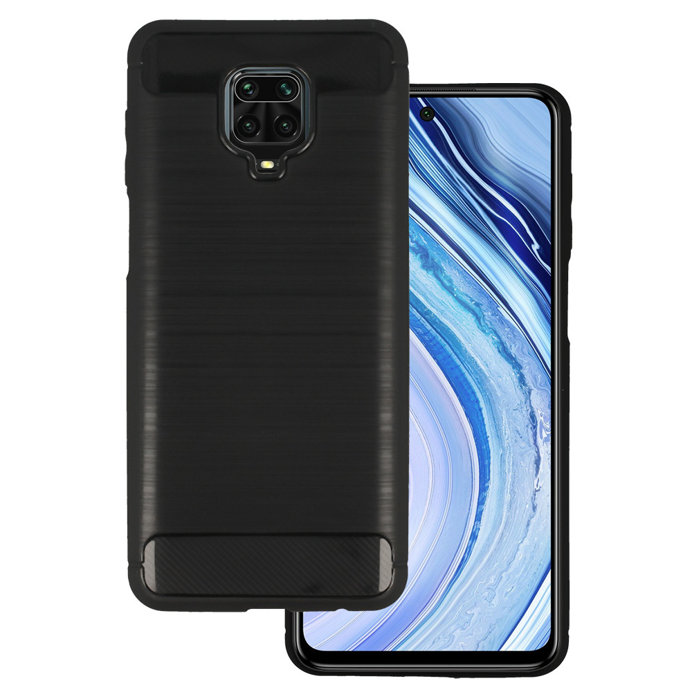 Pokrowiec Carbon Case czarny Xiaomi Redmi Note 9 Pro