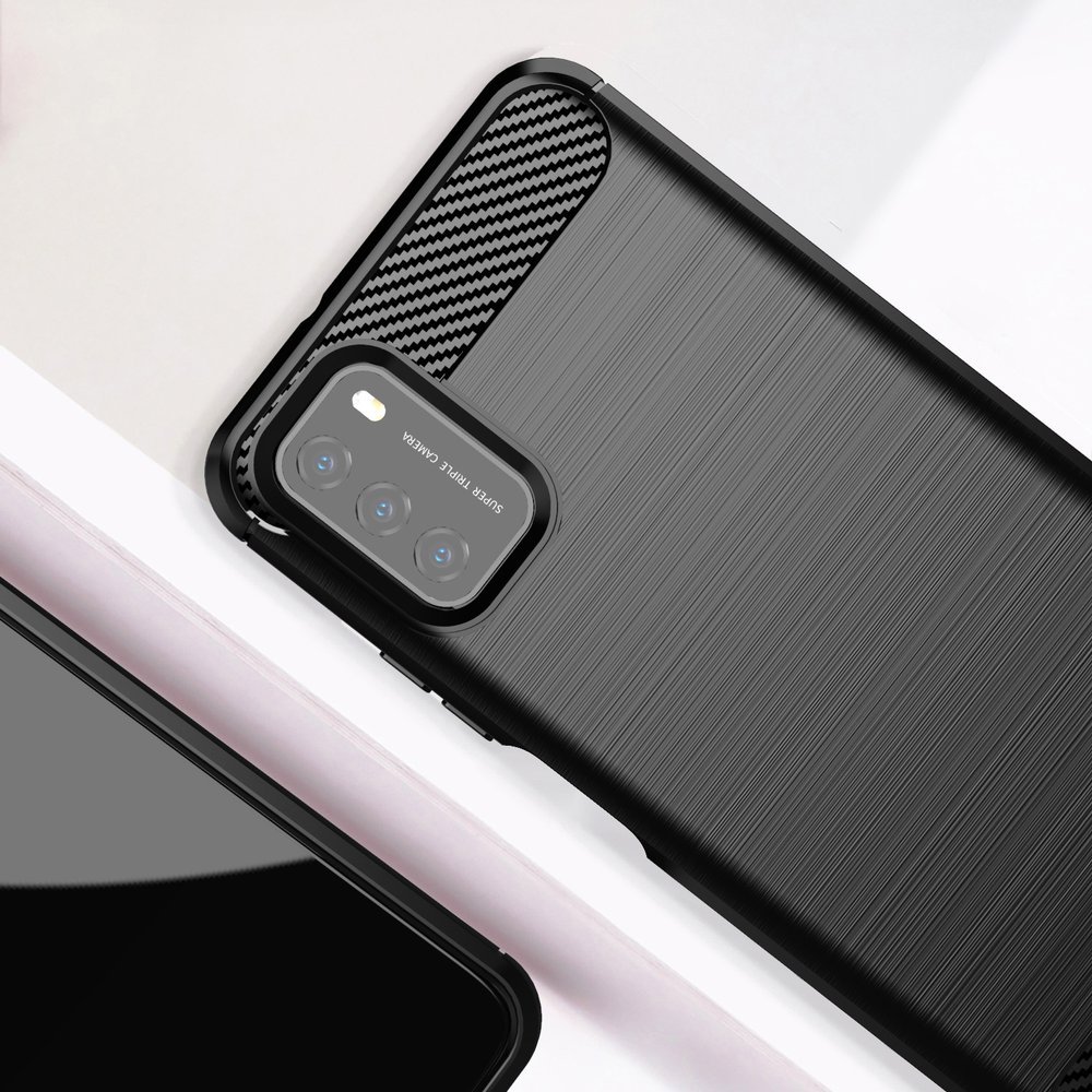 Pokrowiec Carbon Case niebieski Xiaomi Redmi 9T / 7