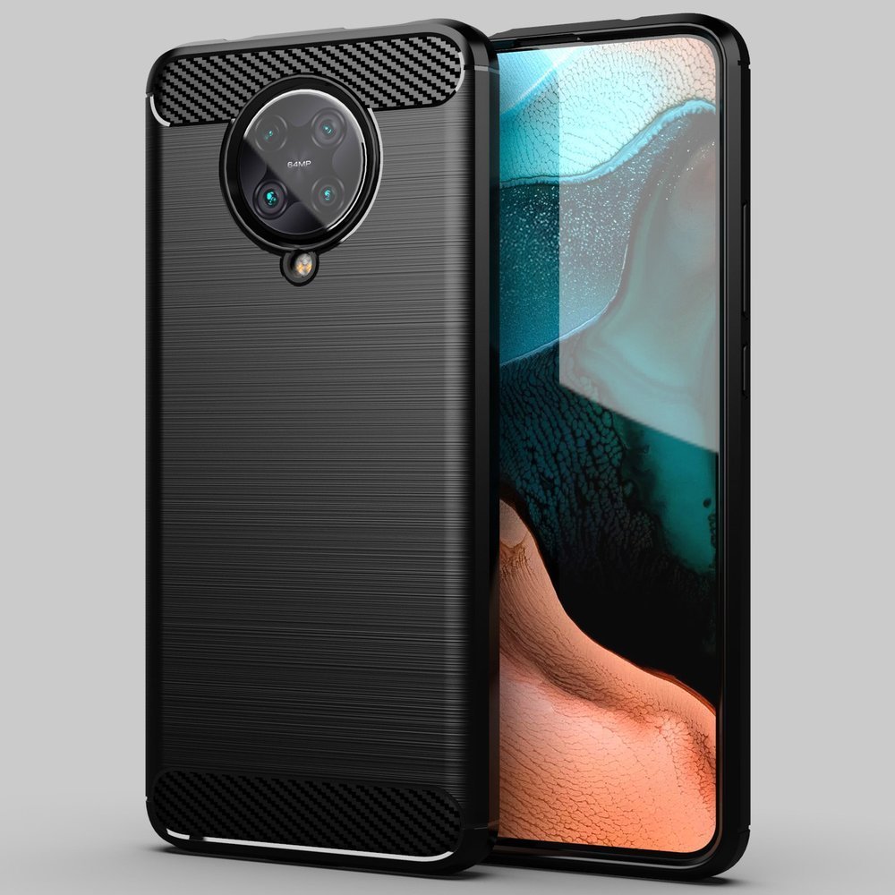 Pokrowiec Carbon Case niebieski Xiaomi Redmi K30 Pro / 12