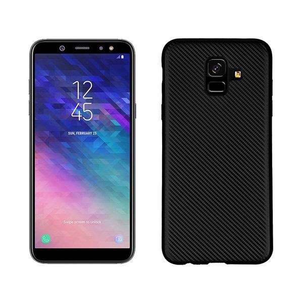 Pokrowiec Carbon Fiber czarny Samsung Galaxy A6 (2018)