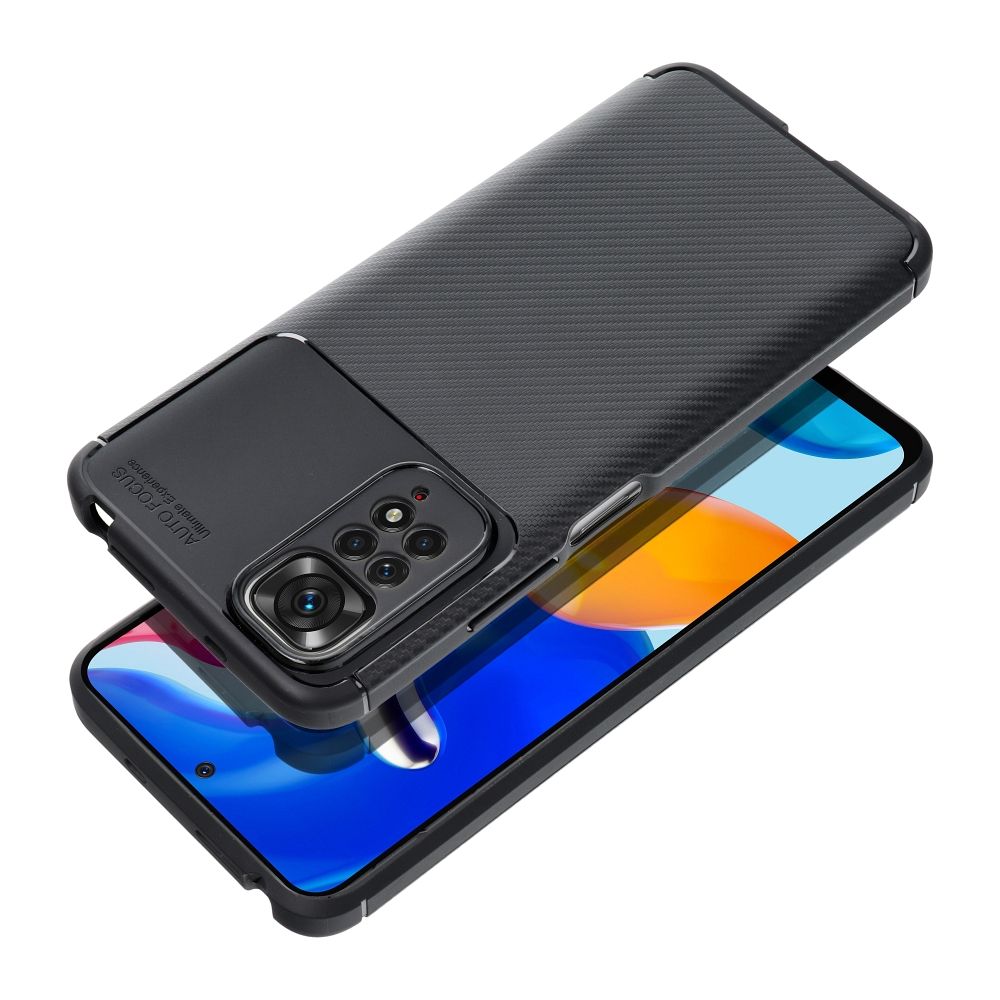 Pokrowiec Carbon Premium czarny Xiaomi Redmi 9AT / 2