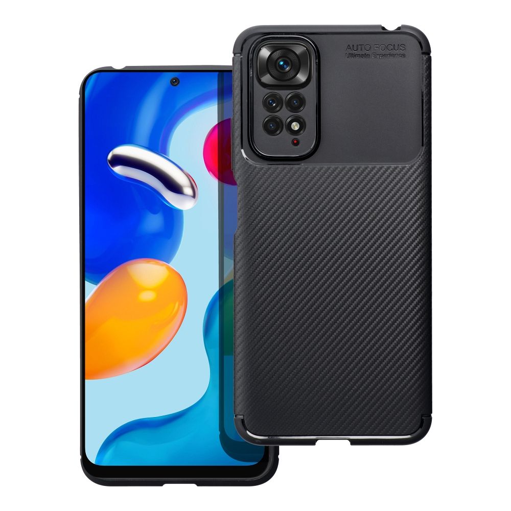 Pokrowiec Carbon Premium czarny Xiaomi Redmi Note 9S / 2