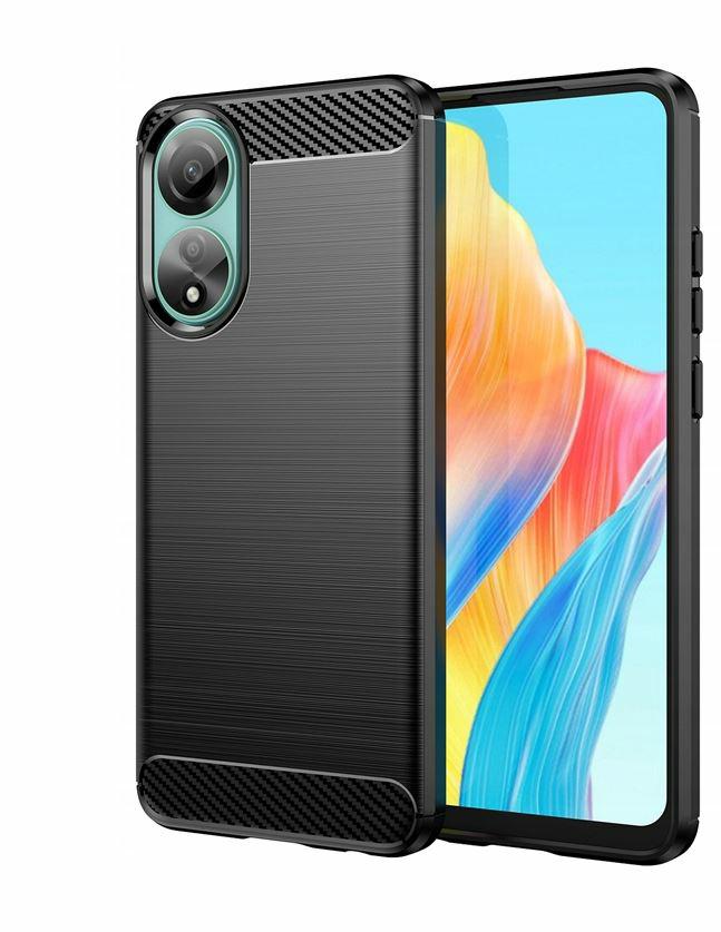 Pokrowiec Carbon Pro czarny Oppo A78 4G / 2