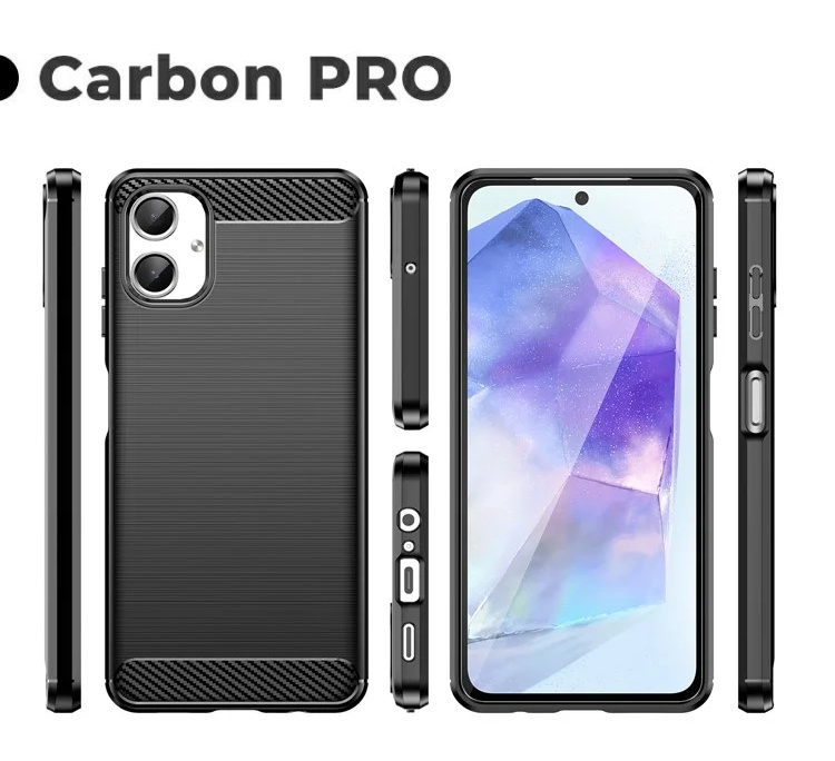 Pokrowiec Carbon Pro czarny Samsung Galaxy A06