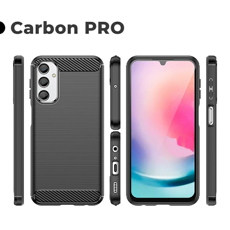 Pokrowiec Carbon Pro czarny Samsung Galaxy A15