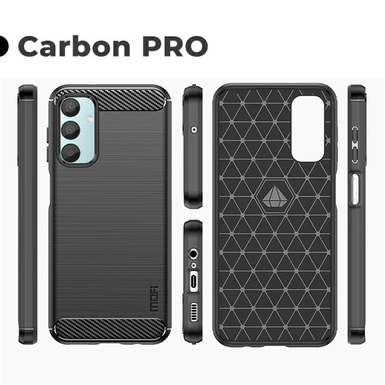 Pokrowiec Carbon Pro czarny Samsung Galaxy M35 5G