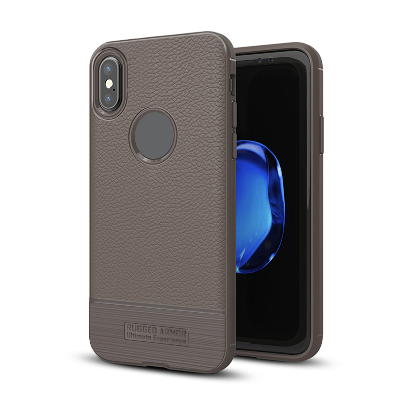 Pokrowiec Carbon Rugged brzowy Apple iPhone 8 Plus