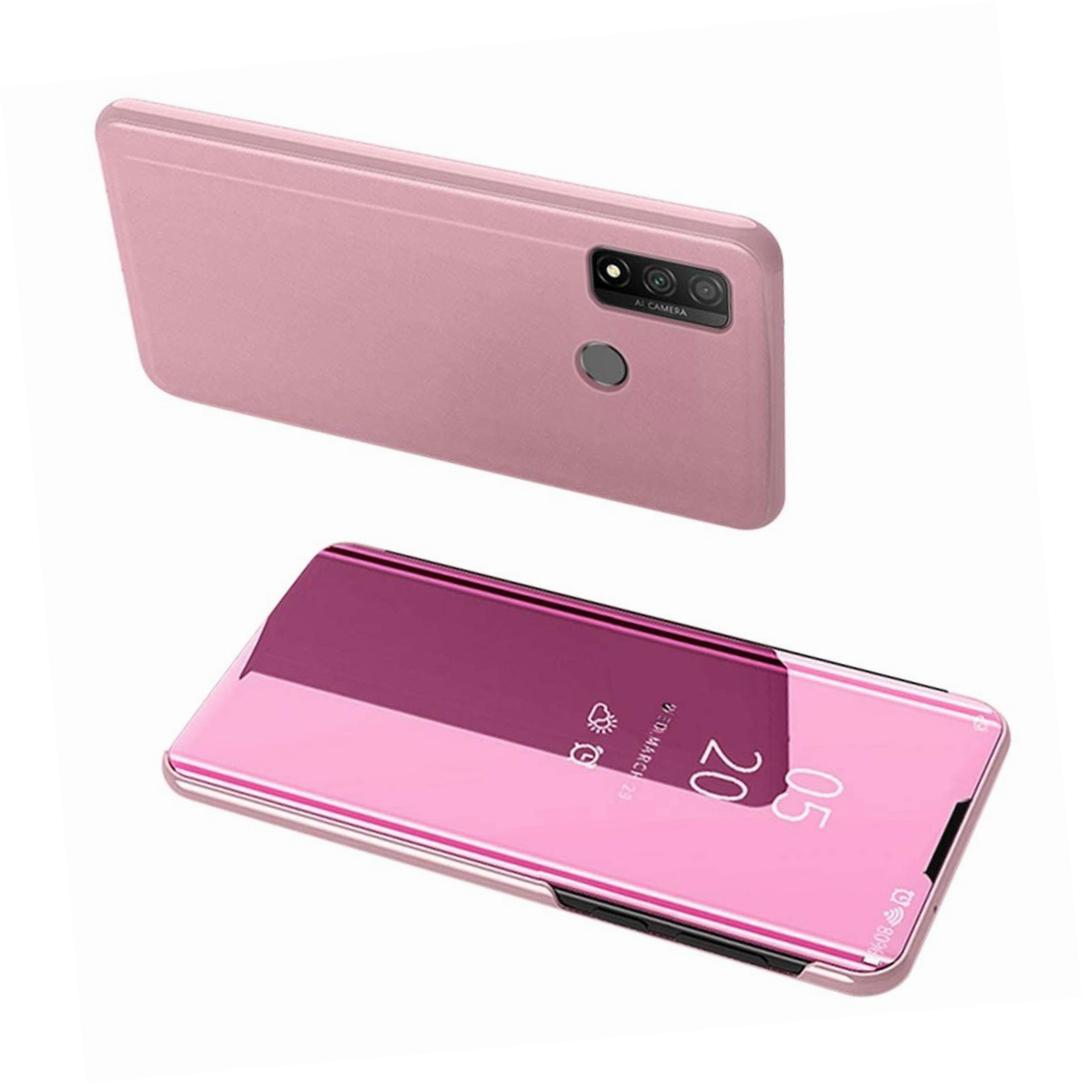 Etui zamykane z klapk Clear View Cover rowy Huawei P Smart 2020